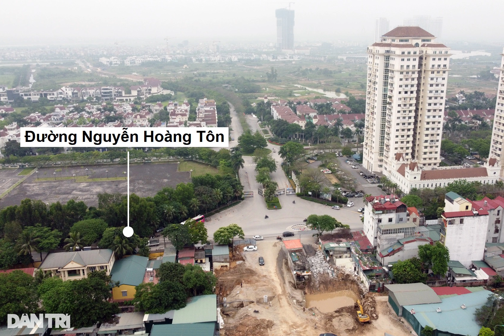 Toàn cảnh đường vành đai 2,5 đi qua nhiều khu đô thị ở Hà Nội