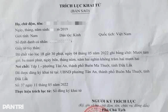 Lãnh đạo TP Buôn Ma Thuột nói về vụ mẹ khai tử con trai còn sống - 1