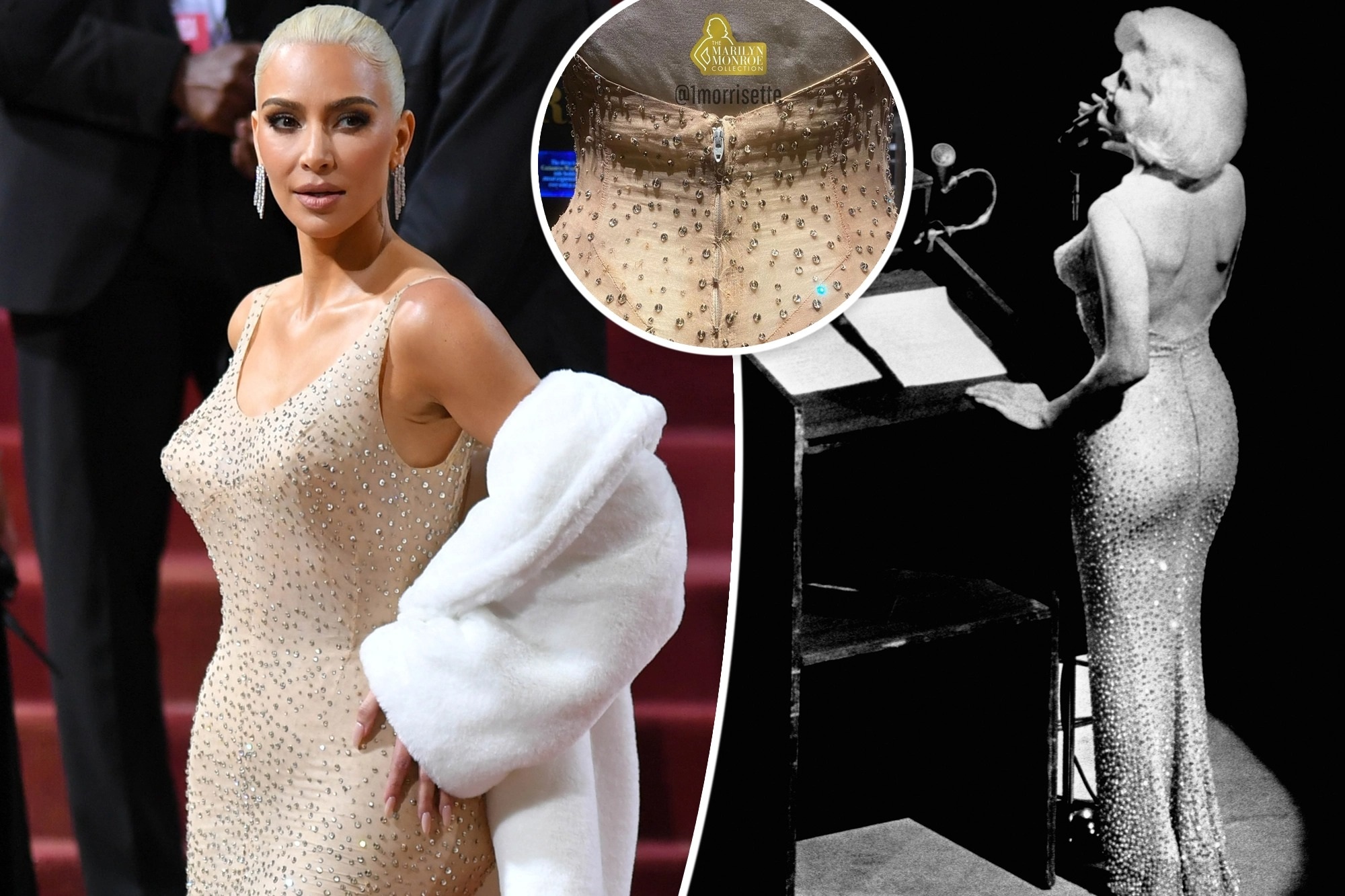 Kim Kardashian bị tố làm hỏng chiếc váy huyền thoại của Marilyn Monroe