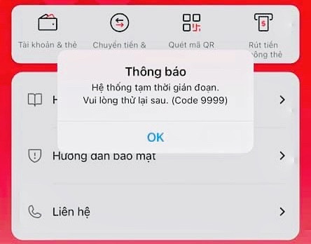 Gần nửa ngày không thể chuyển khoản vì app của Techcombank bị lỗi - 1