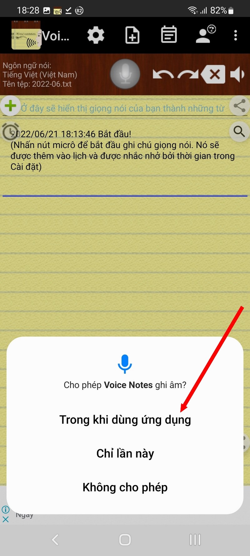 Tạo ghi chú trên smartphone bằng giọng nói tiếng Việt - 1