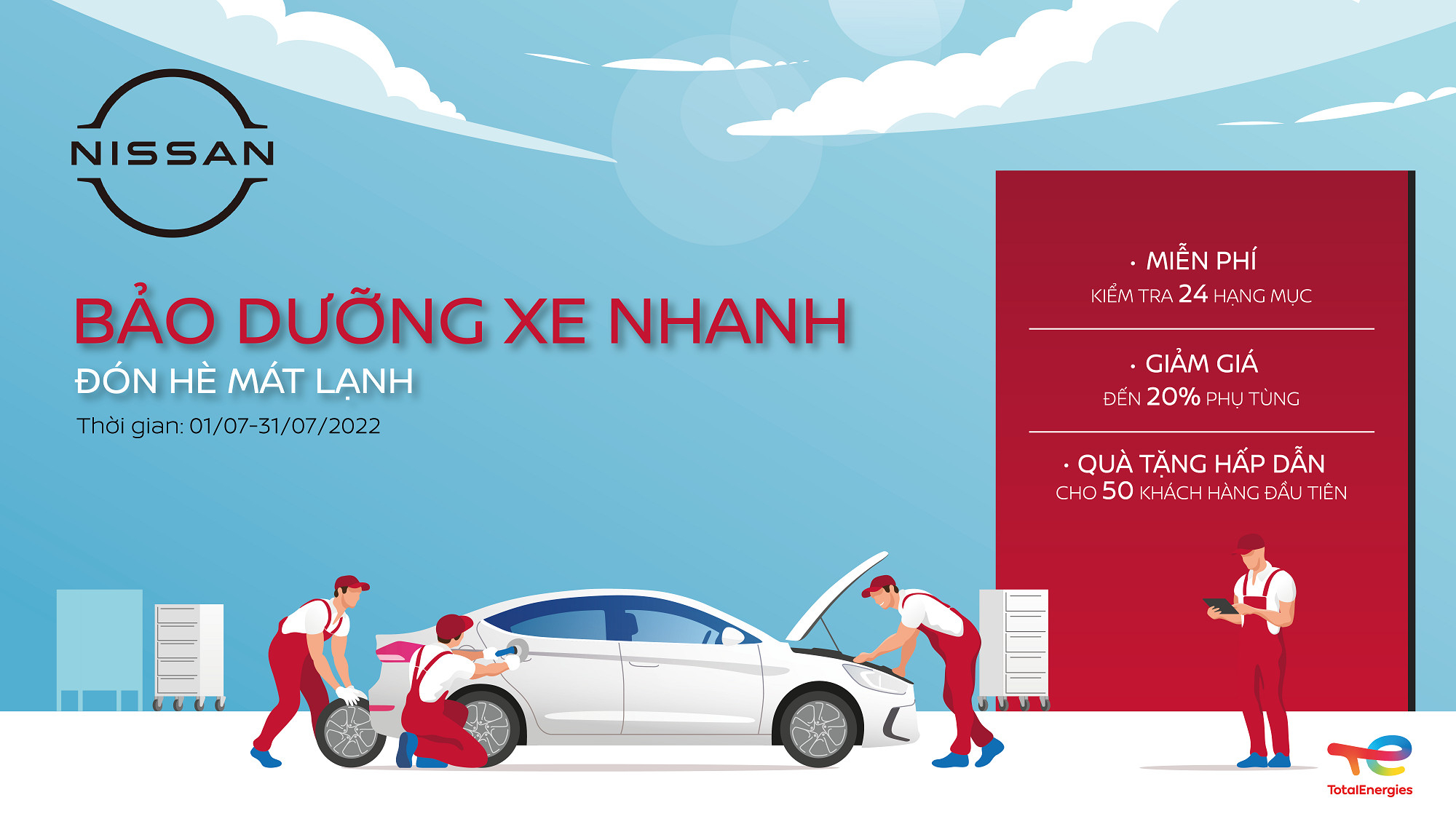 Nissan Việt Nam triển khai chương trình Bảo dưỡng xe nhanh - Đón hè mát lạnh - 1