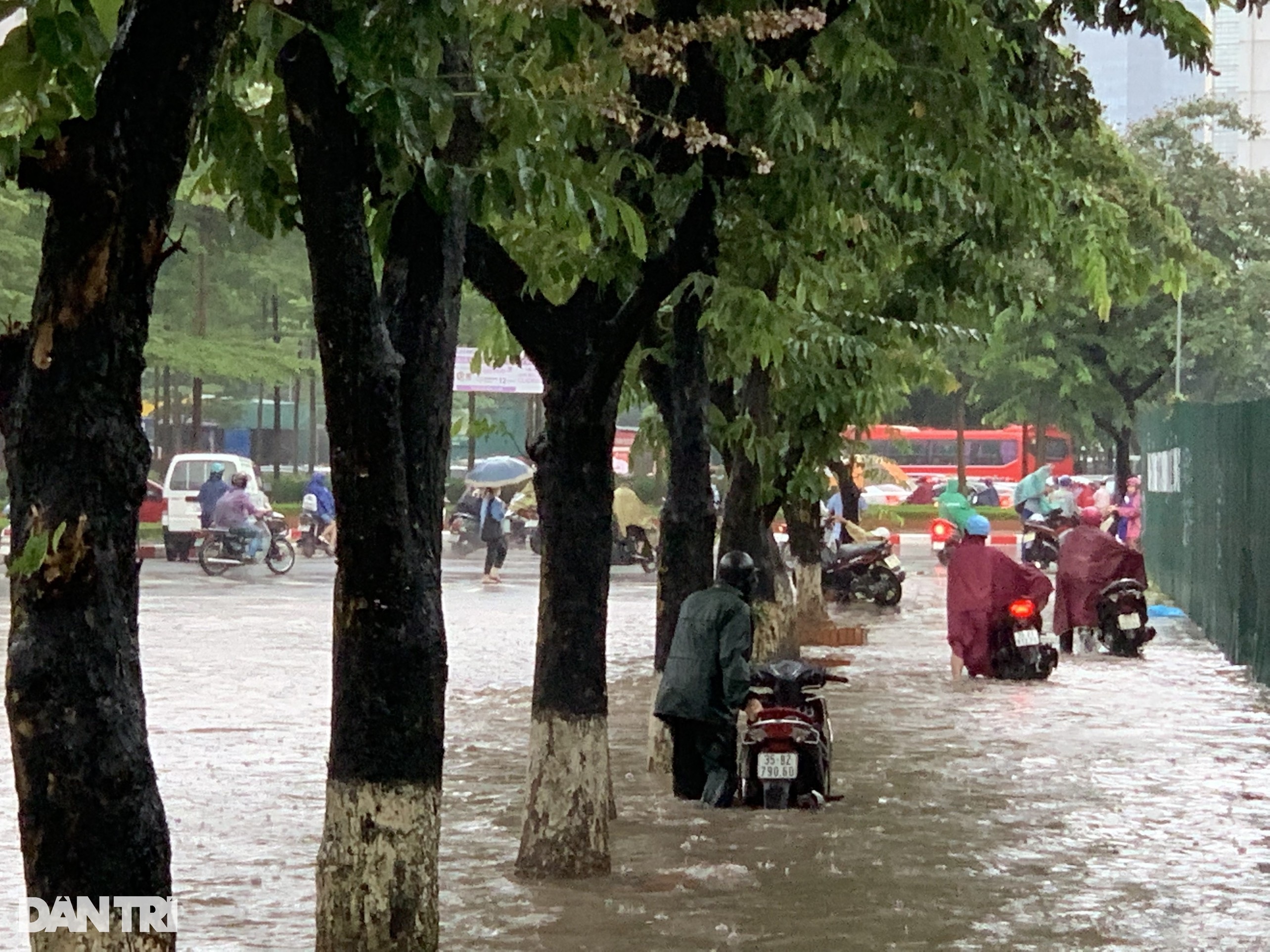 Đường phố Hà Nội thành sông sau trận mưa suốt đêm - 13