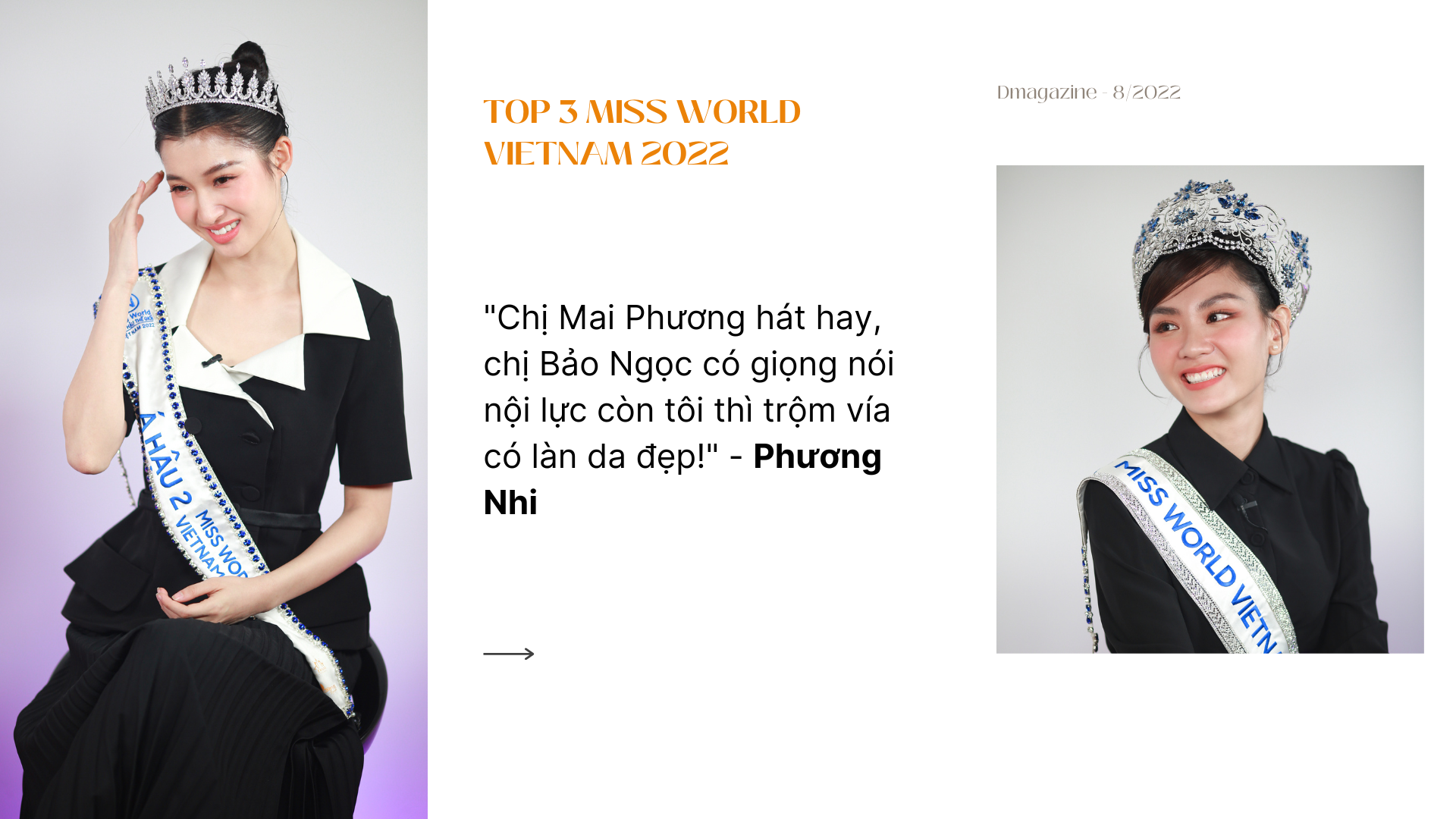 Top 3 Miss World Vietnam hé lộ gu bạn trai, nói gì về sự cố rơi vương miện? - 5