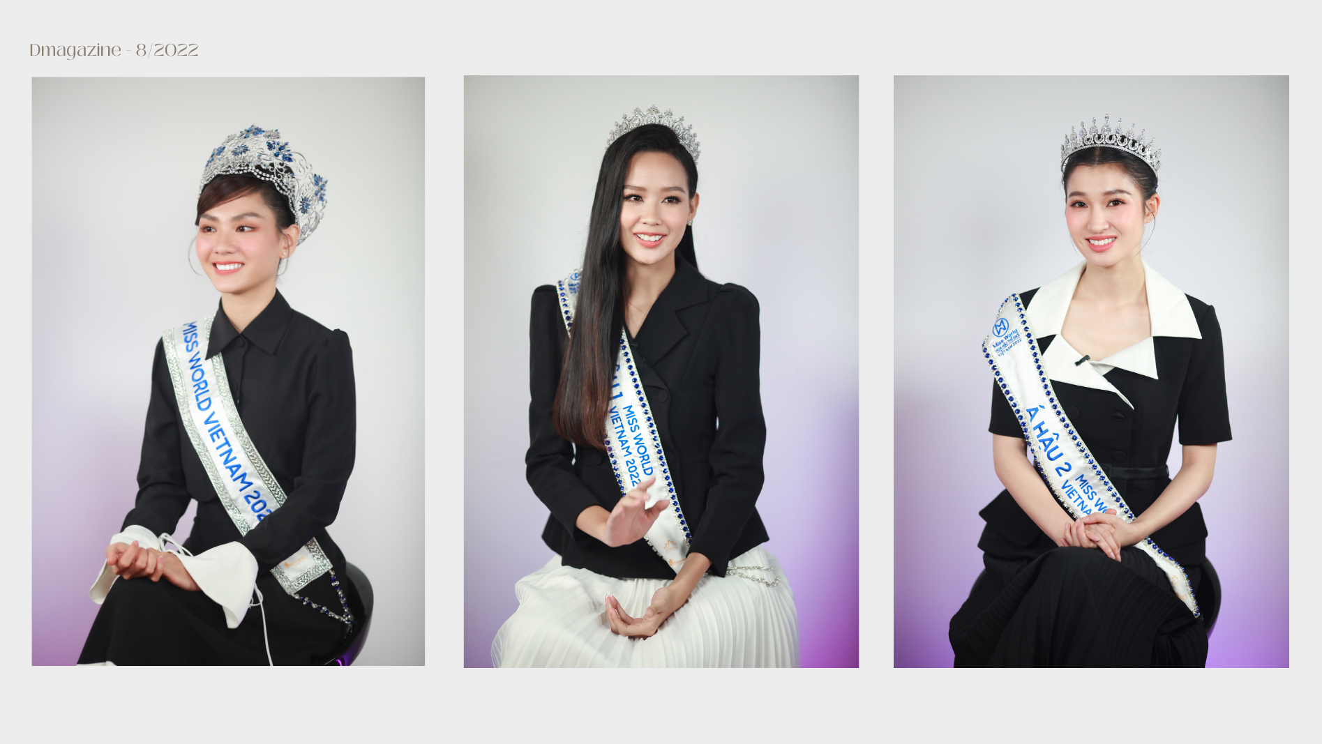 Top 3 Miss World Vietnam hé lộ gu bạn trai, nói gì về sự cố rơi vương miện?