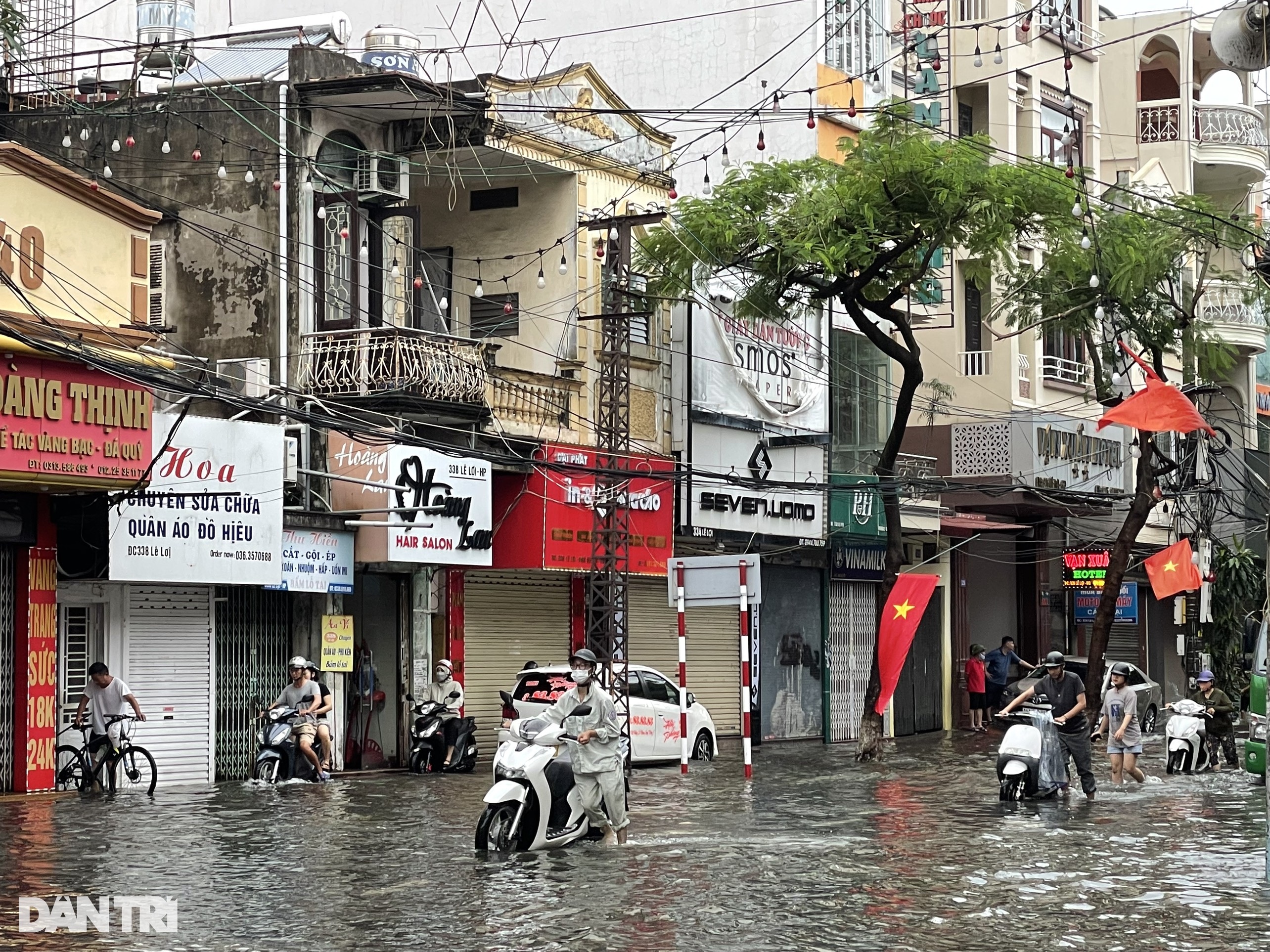 Gần 300 cây xanh, cột điện gãy đổ tại Quảng Ninh, Hải Phòng - 10