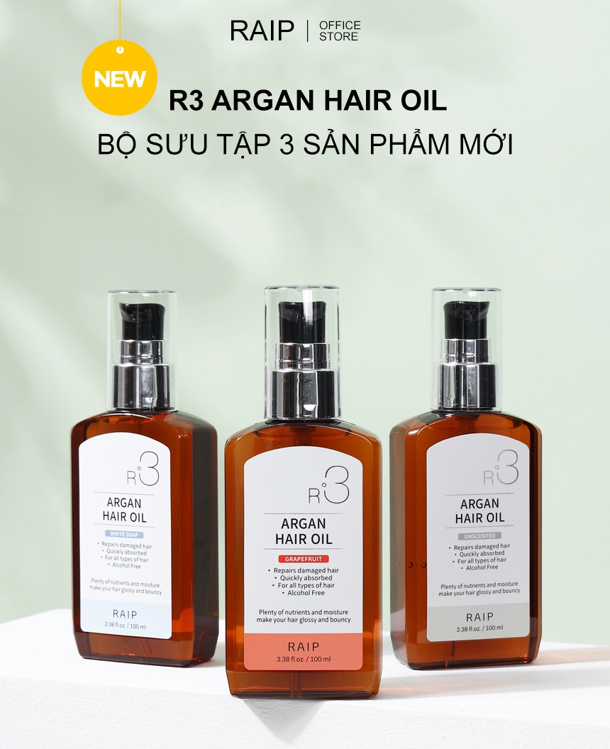 Dưỡng tóc Hàn Quốc ARGAN RAIP R3: Có diện mạo mới, có mã QR check hàng chính hãng - 3