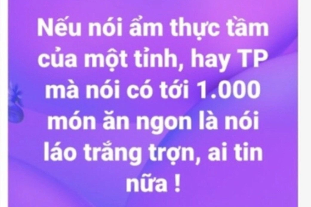 Viết thiếu chuẩn mực về 1.000 món ngon, Phó phòng bị tạm đình chỉ công tác - 1