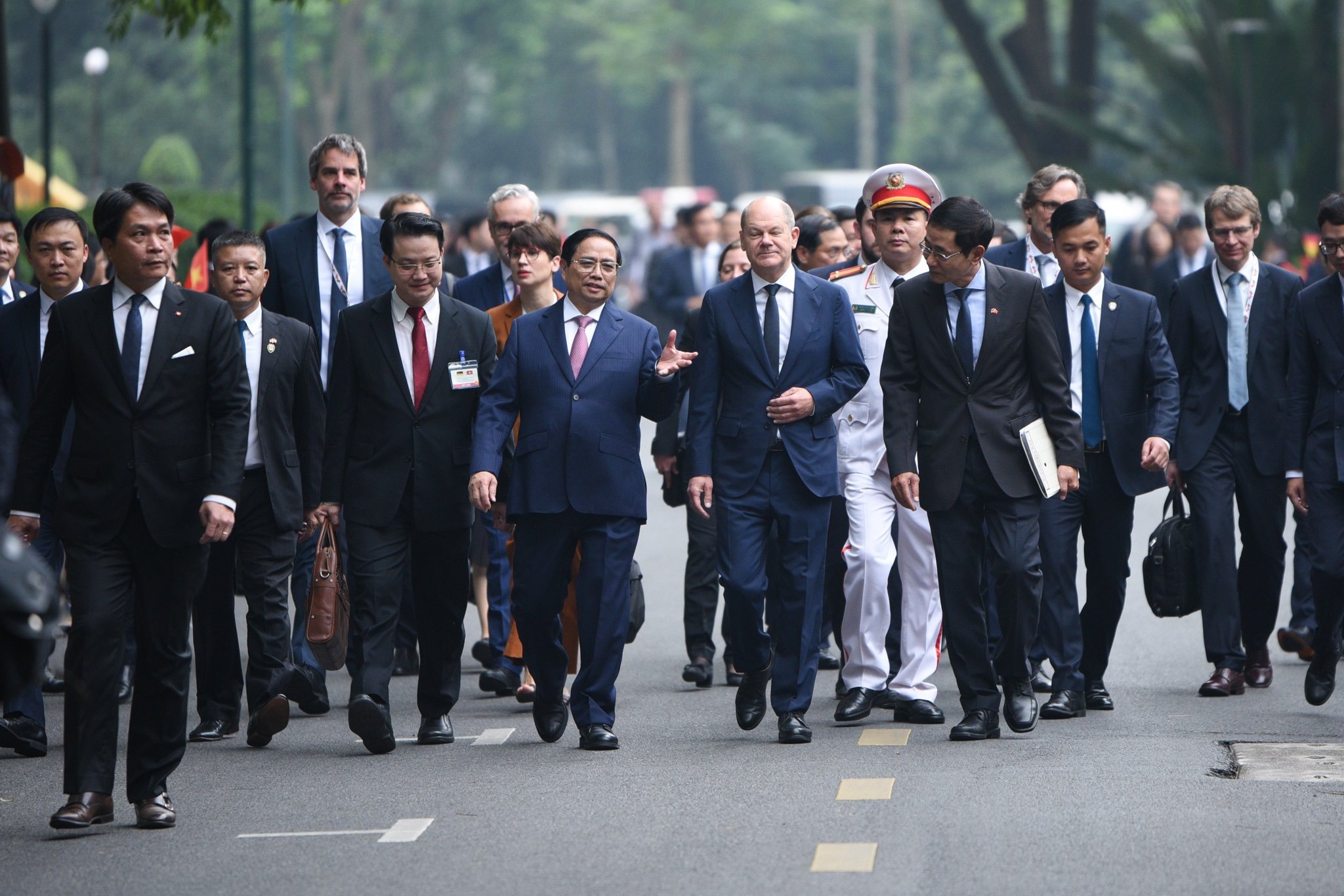 Thủ tướng Phạm Minh Chính chủ trì lễ đón Thủ tướng Đức - 1