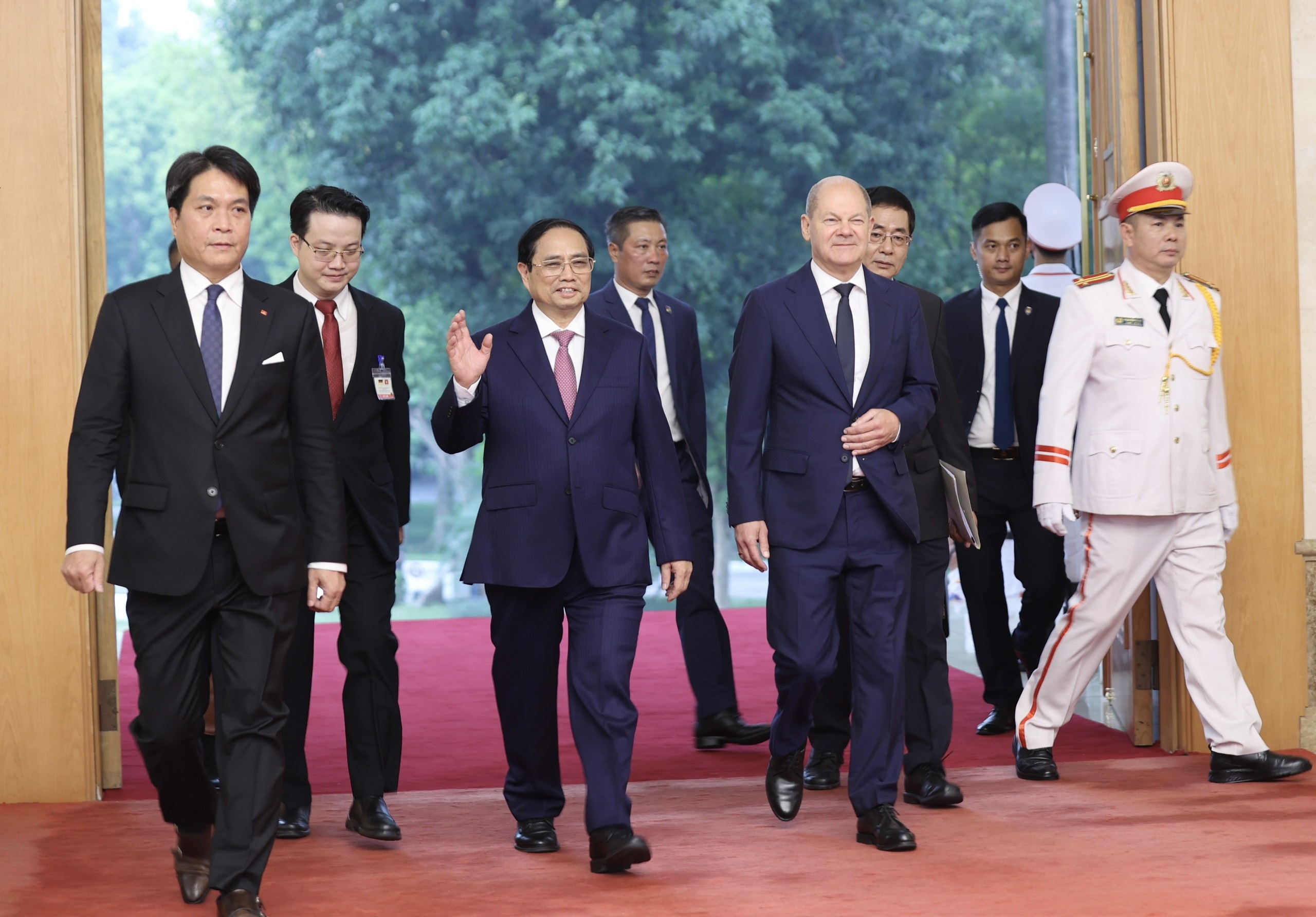 Thủ tướng Phạm Minh Chính chủ trì lễ đón Thủ tướng Đức - 5