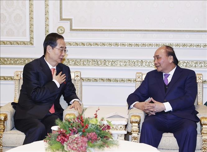 Chủ tịch nước Nguyễn Xuân Phúc hội kiến Thủ tướng Hàn Quốc - 2