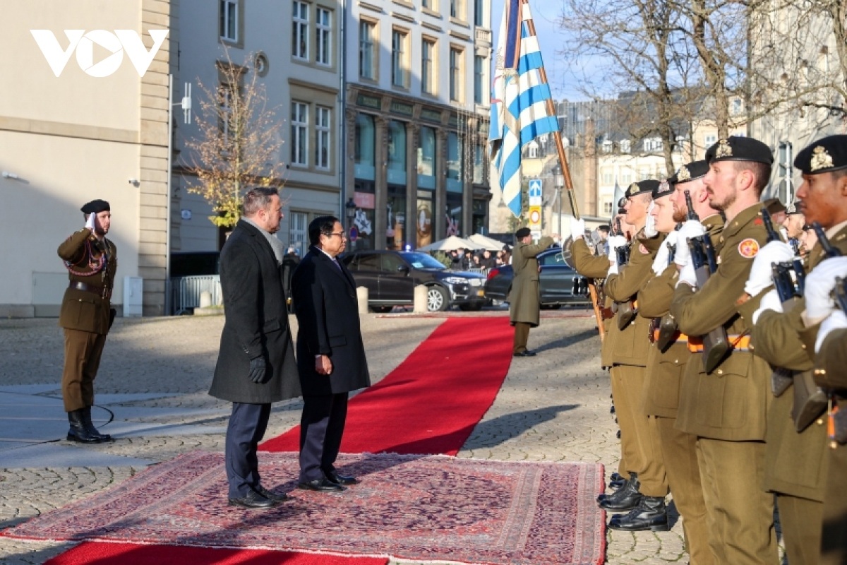 Thủ tướng Luxembourg đón và hội đàm với Thủ tướng Phạm Minh Chính - 2