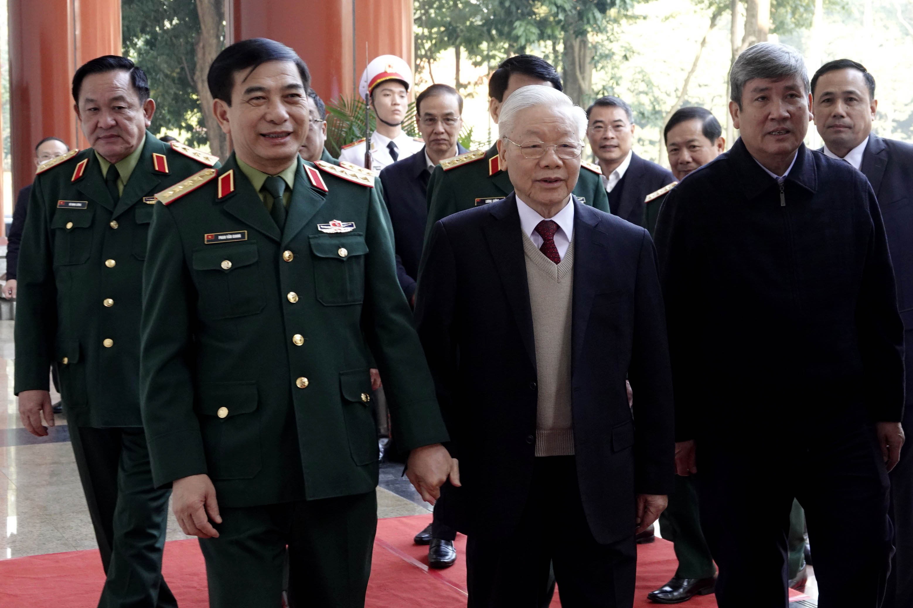 Tổng Bí thư Nguyễn Phú Trọng dự Hội nghị Quân chính toàn quân 2022 - 1