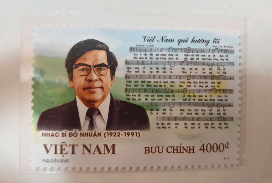 Phát hành bộ tem bưu chính kỷ niệm 100 năm sinh nhạc sĩ Đỗ Nhuận - 2