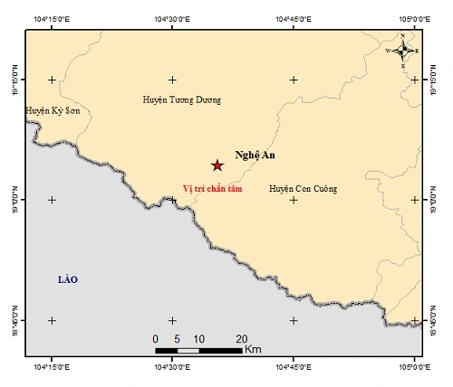 Động đất 4.1 độ ở Nghệ An - 2