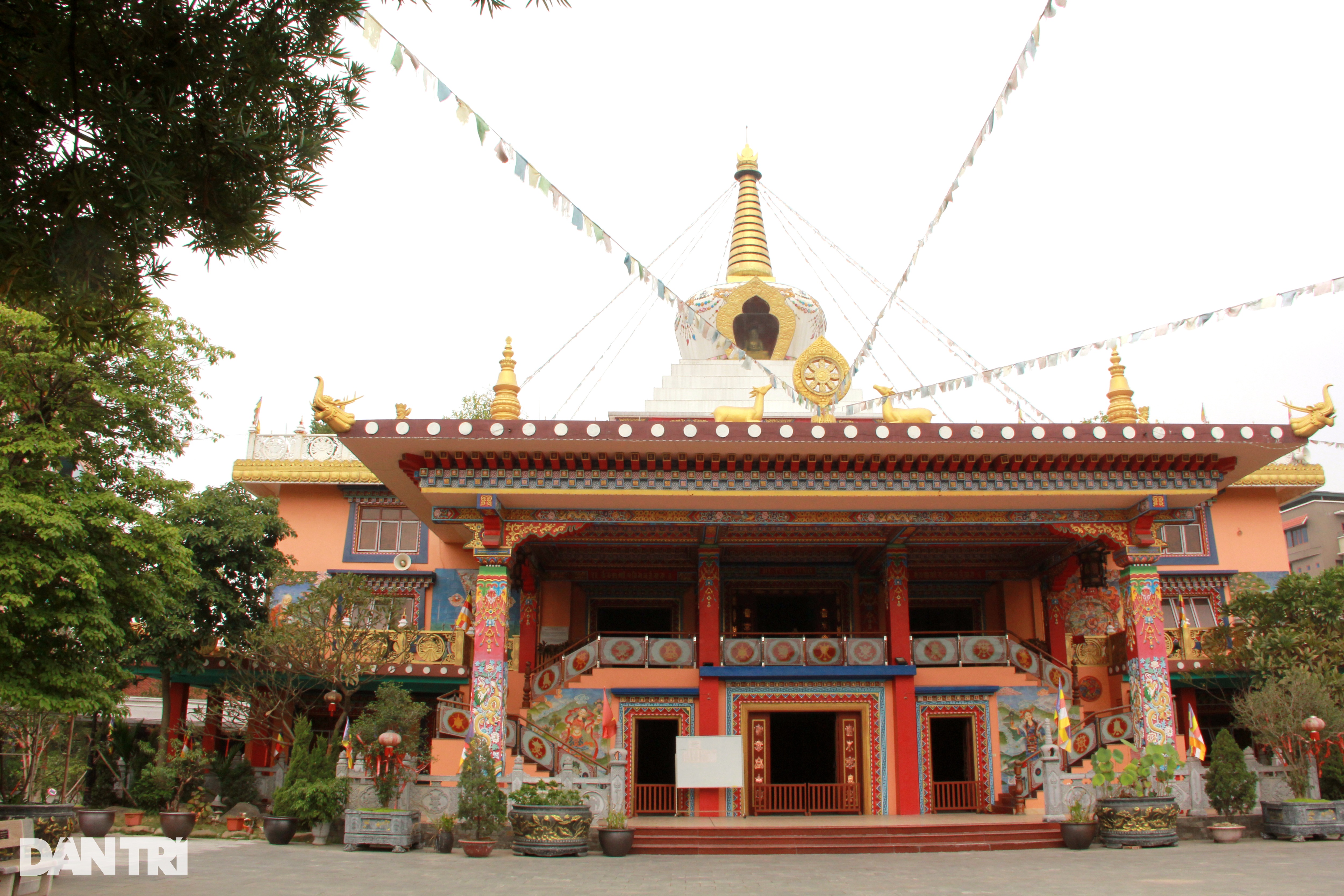 Hà Nội: Độc Đáo ngôi chùa với kiến trúc Tây Tạng  - Ảnh 1.