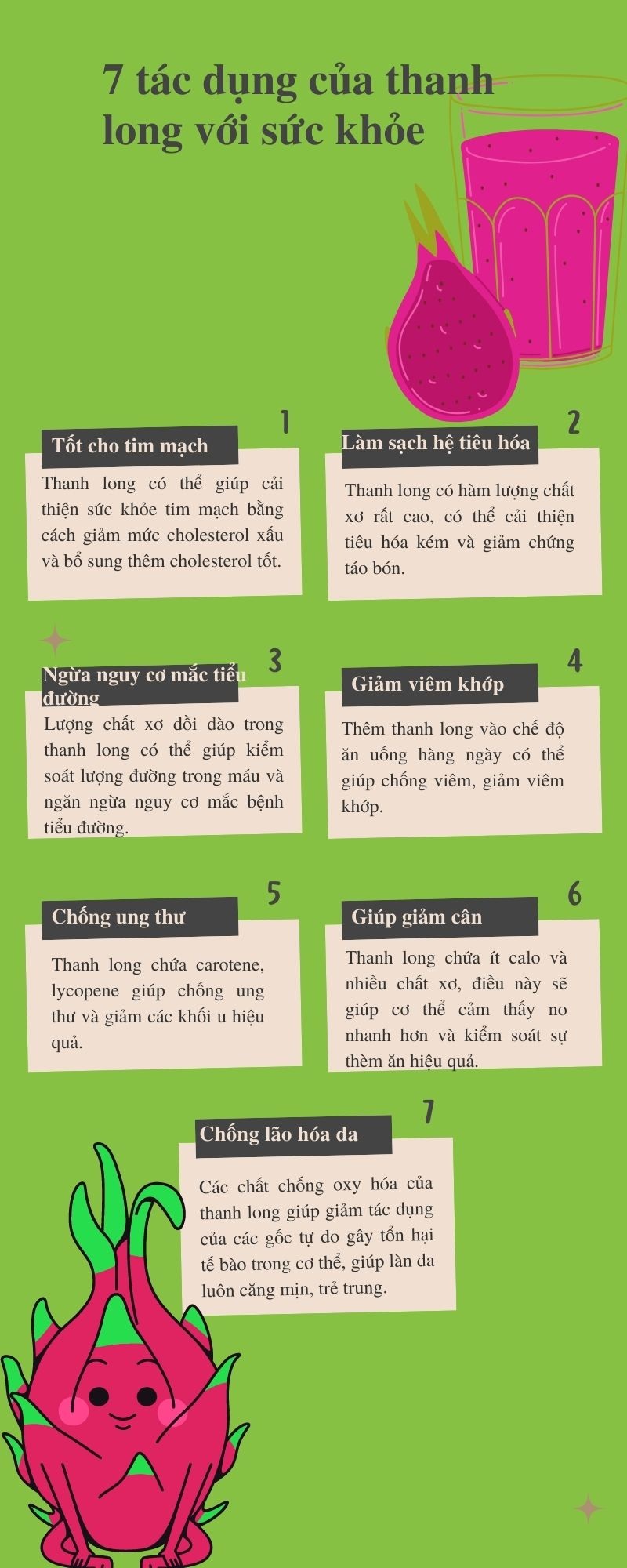 7 công dụng của trái thanh long với sức khỏe - 1