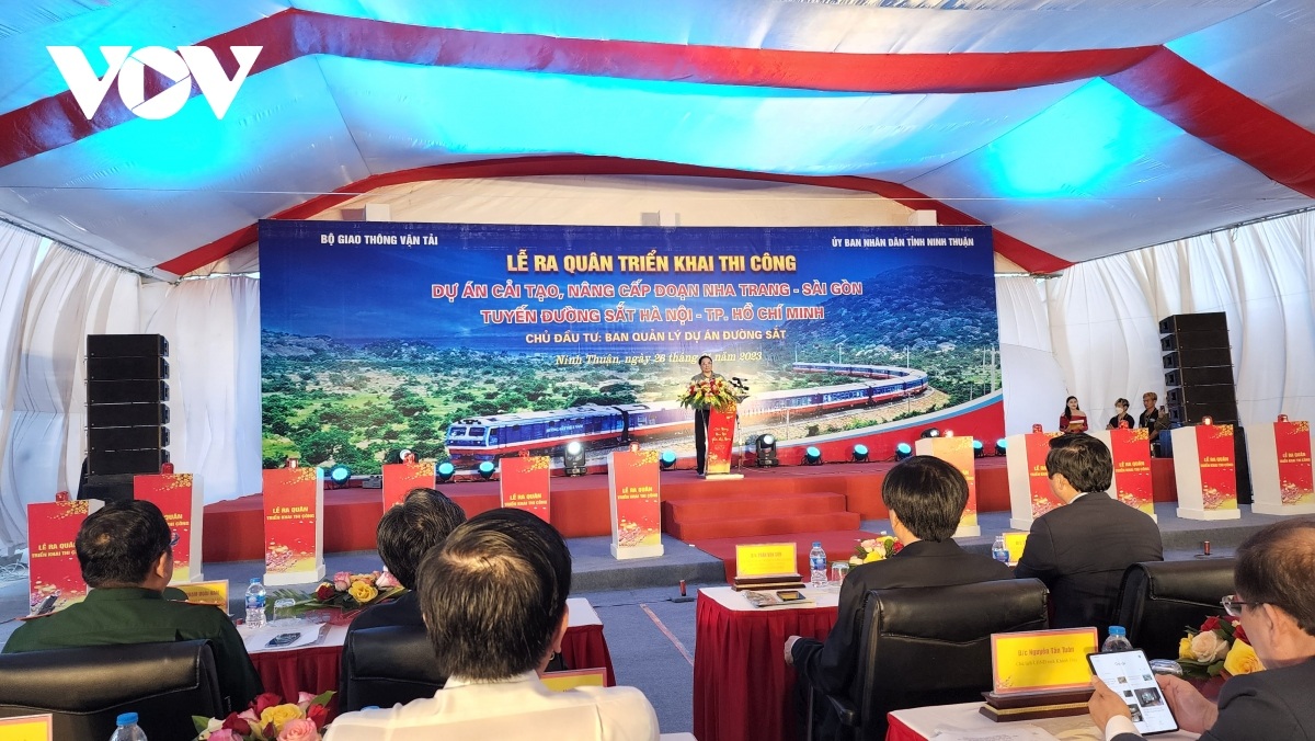 Thủ tướng phát động triển khai dự án cải tạo tuyến đường sắt đoạn Nha Trang - Sài Gòn - 1
