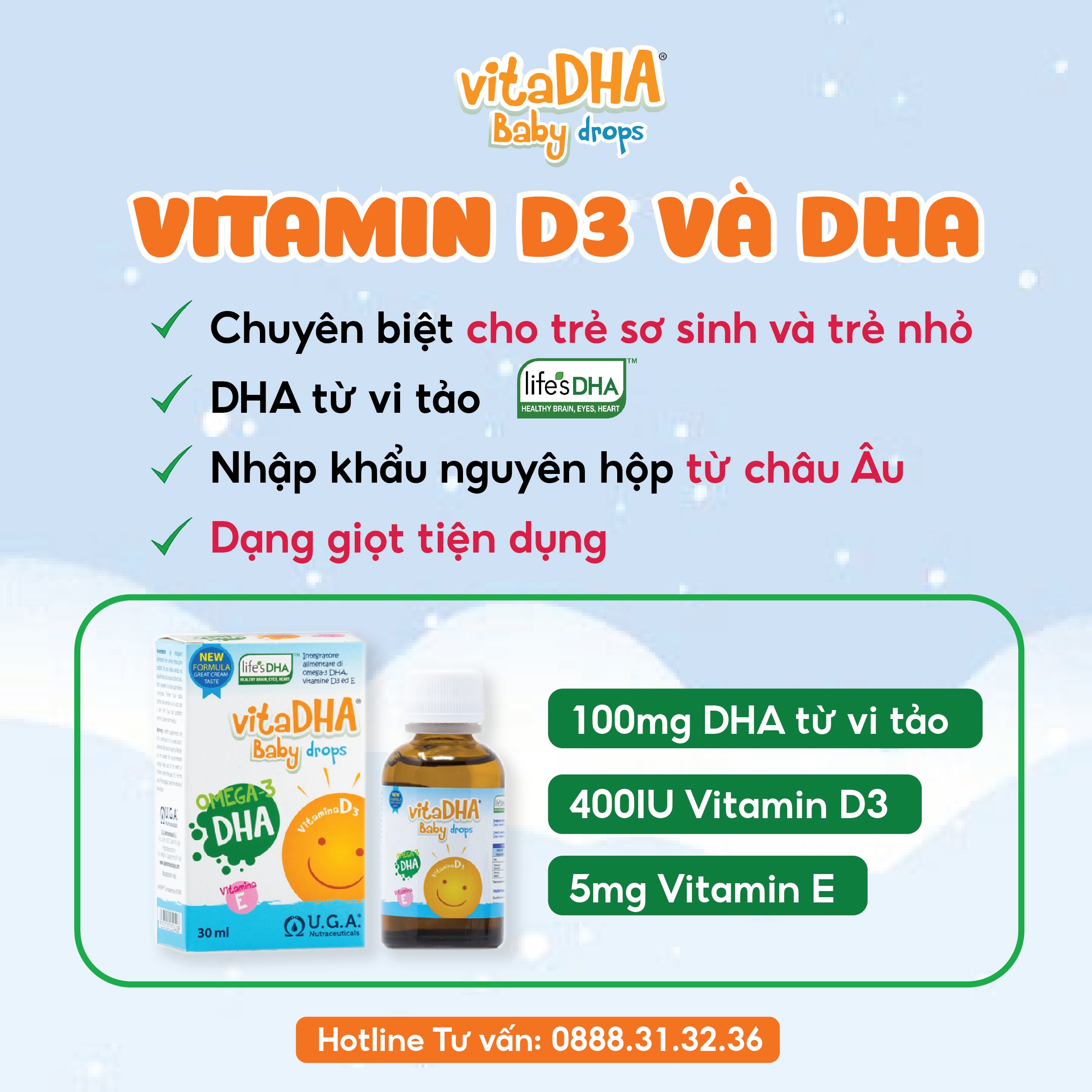 Dược phẩm Sabina ra mắt thực phẩm bảo vệ sức khỏe VitaDHA Baby Drops - 4