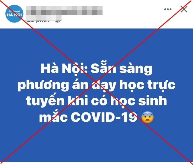 Sở GDĐT Hà Nội bác thông tin học trực tuyến khi có học sinh mắc Covid-19 - 1