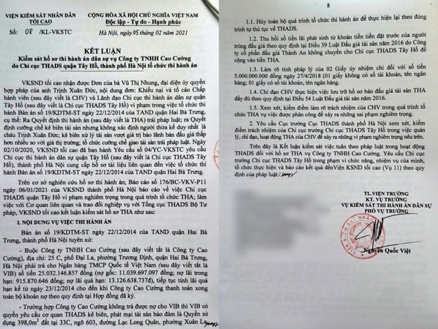 Sai phạm nghiêm trọng thi hành án ở Hà Nội: Đề nghị hủy mua bán tài sản - 2