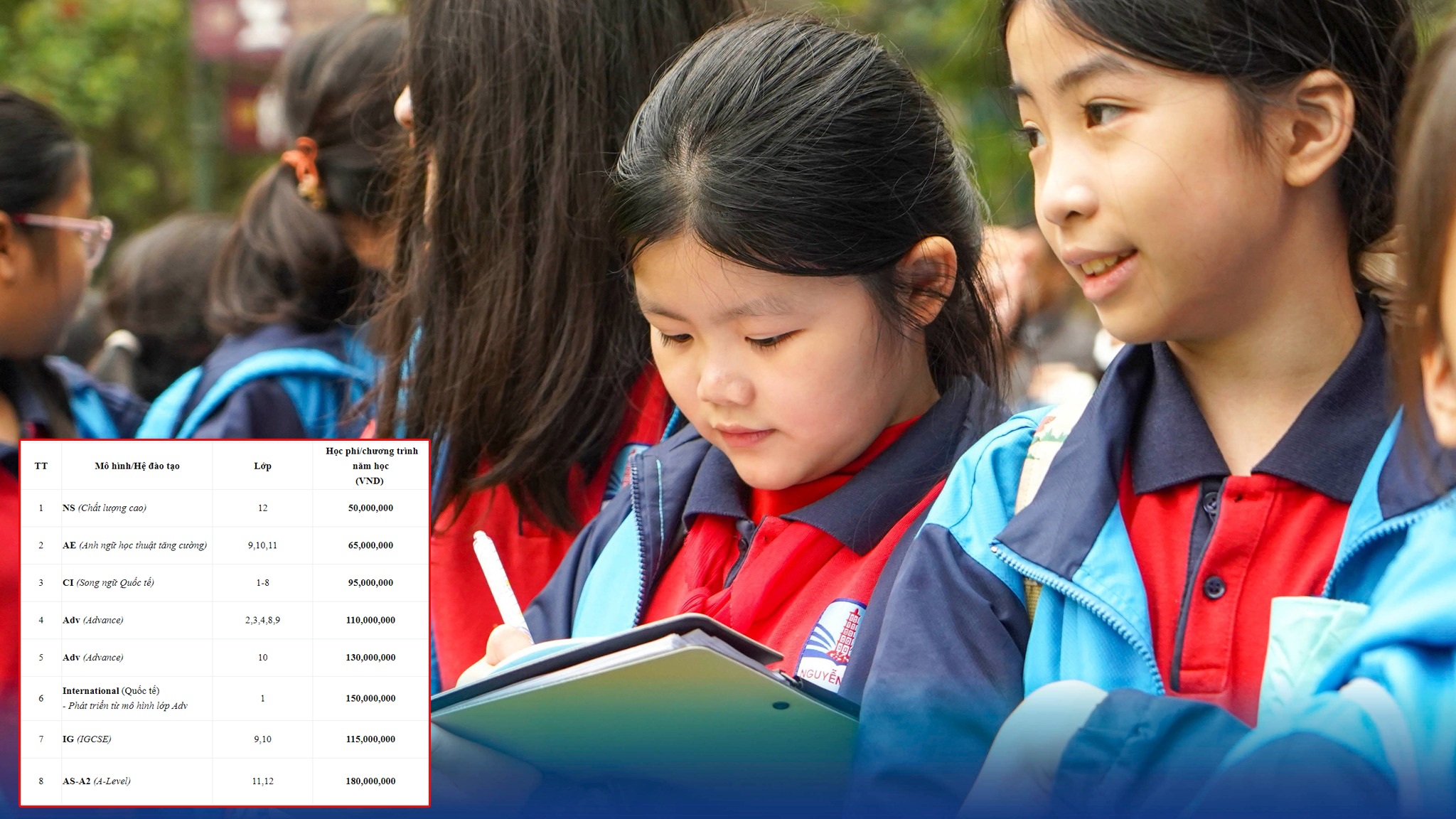 Học phí trường THCS tư thục ở Hà Nội: Những con số gây choáng - 7 Học phí trường THCS tư thục ở Hà Nội: Những con số gây choáng - 7