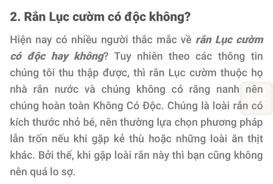 Thông tin sai lệch và nhầm lẫn giữa rắn cườm và rắn lục cườm đang được nhiều người chia sẻ trên mạng xã hội (Ảnh: Facebook).