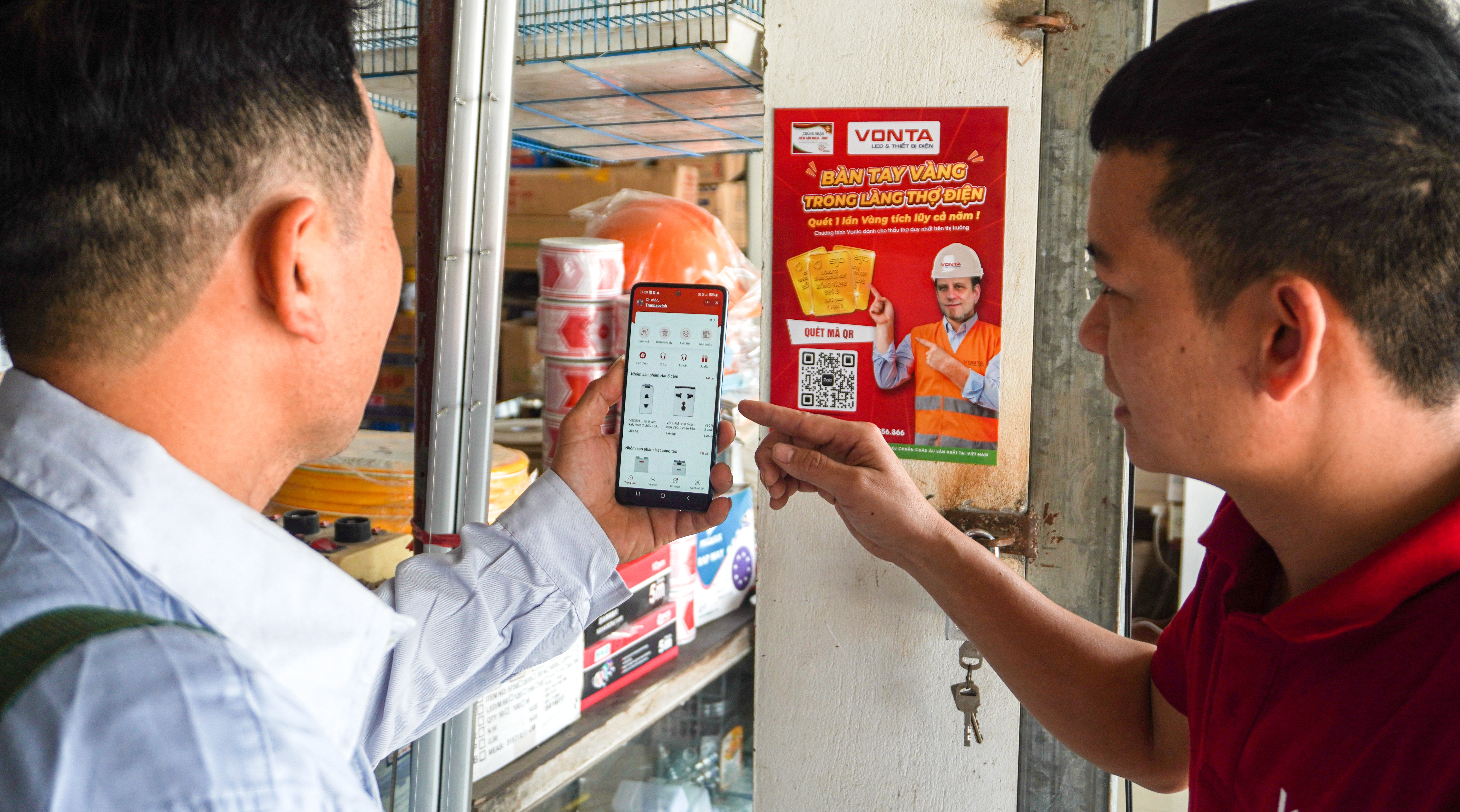 View - VONTA tung chương trình "Quét một lần - tích lũy Vàng cả năm" cho thầu thợ | Báo Dân trí