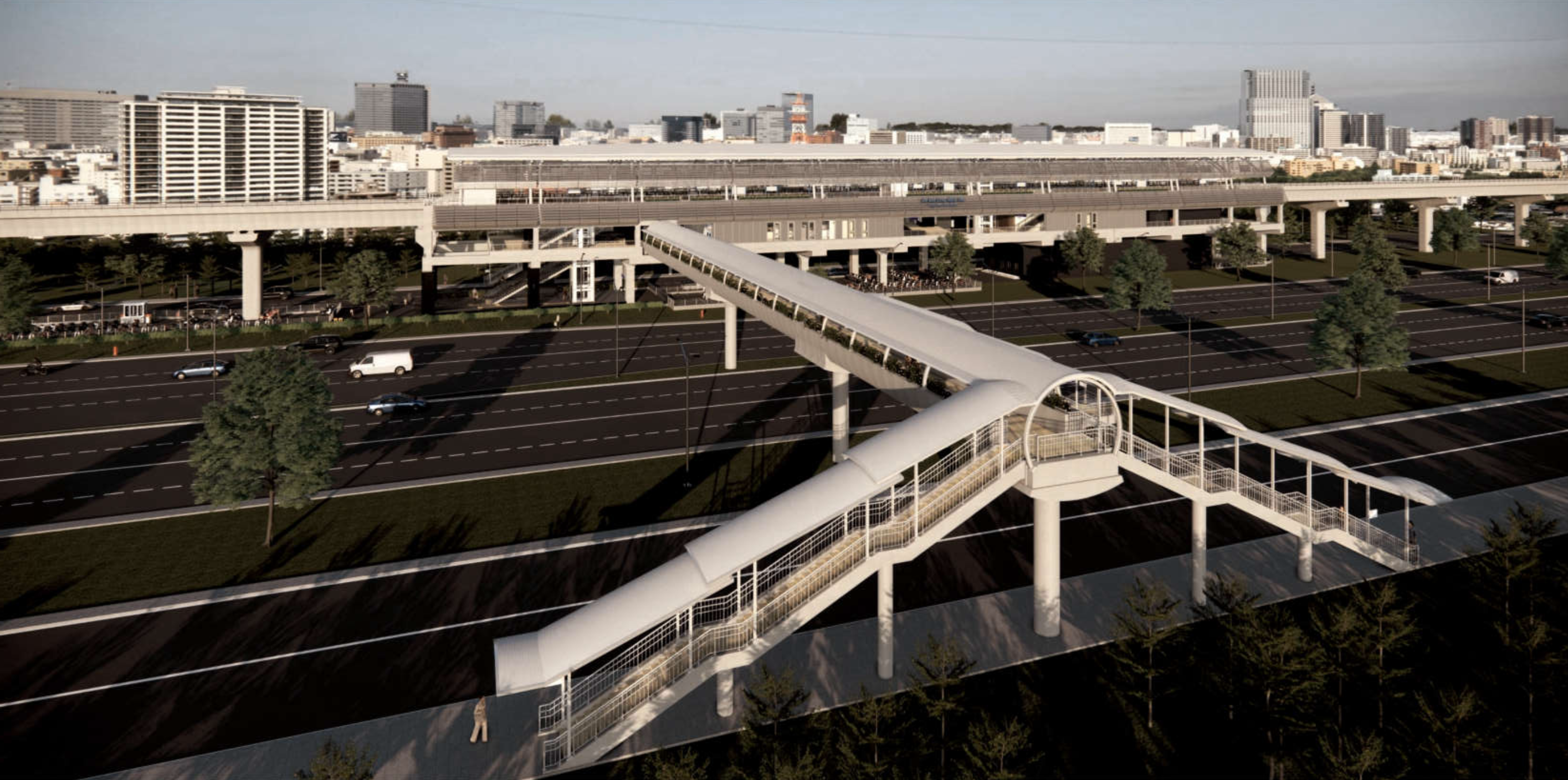 Cầu bộ hành dọc metro Bến Thành - Suối Tiên được chú trọng làm mái che - 1