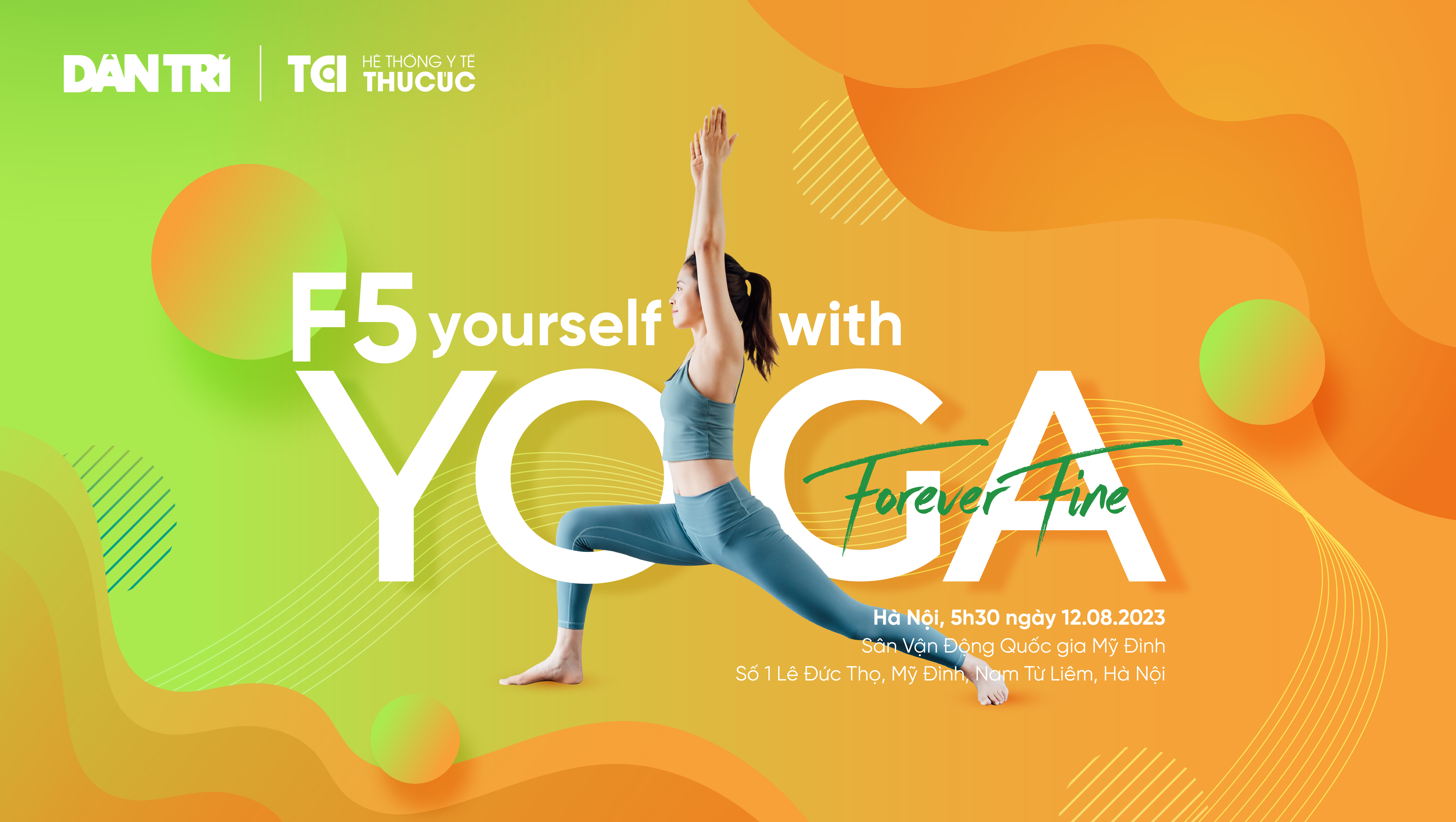 Báo Dân trí và Thu Cúc TCI lần đầu tổ chức "F5 Yourself with Yoga"