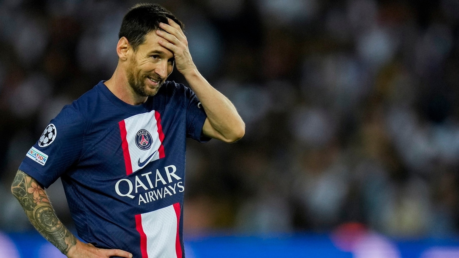 Messi is like a lost species, unable to show power at PSG (Image: Getty).