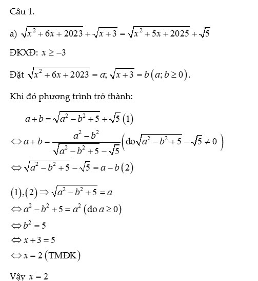 Đề thi và đáp án môn toán vào lớp 10 Trường Chuyên Khoa học Tự nhiên vòng 1 - 2