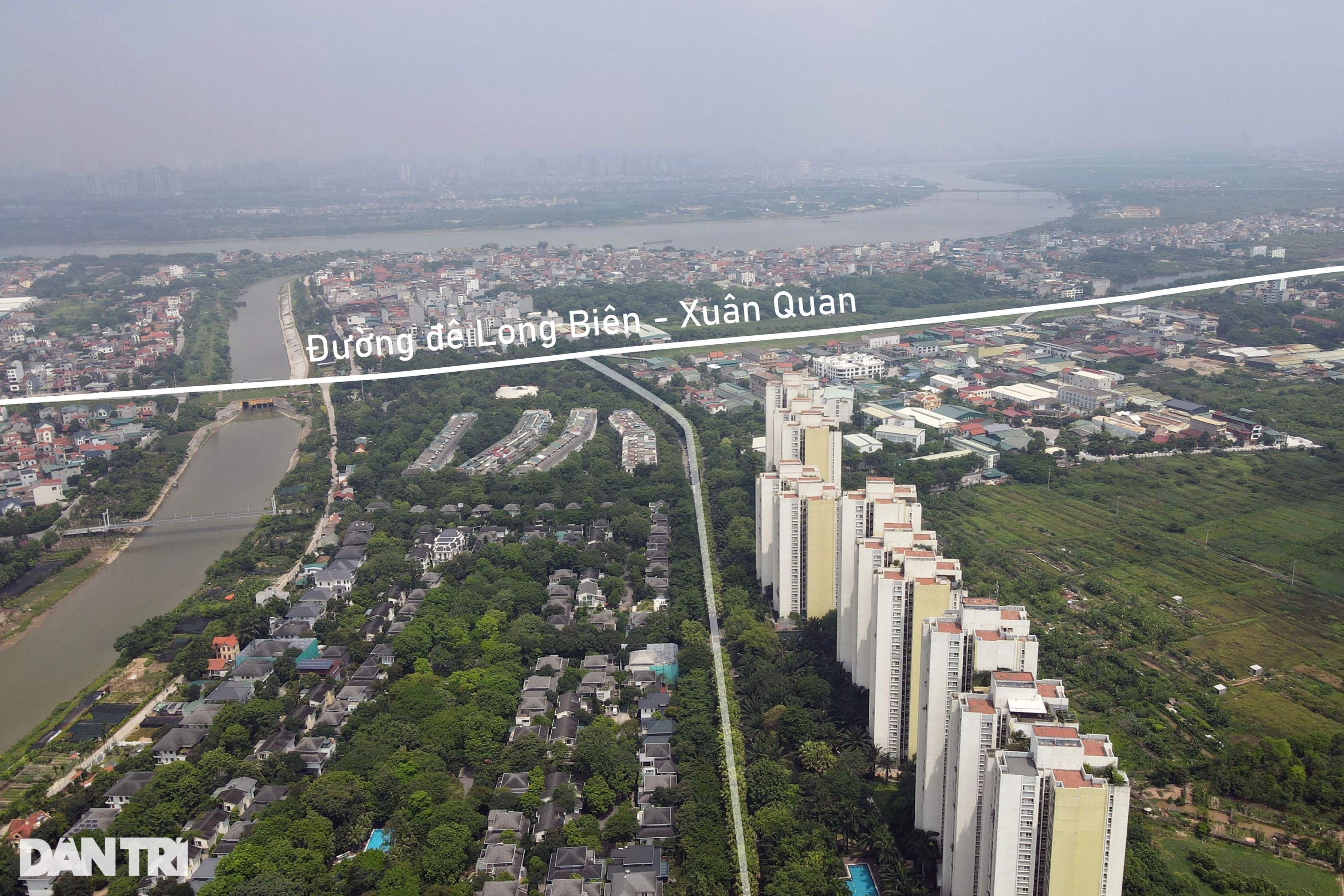 View - Toàn cảnh tuyến đường quy hoạch nối 2 "siêu" đô thị phía đông Hà Nội | Báo Dân trí