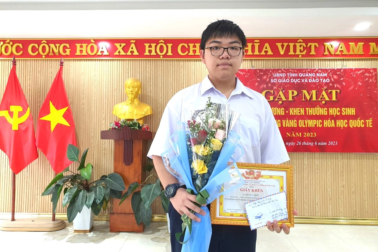 Học sinh đầu tiên của Quảng Nam đạt Huy chương Vàng Olympic hóa học quốc tế - 2
