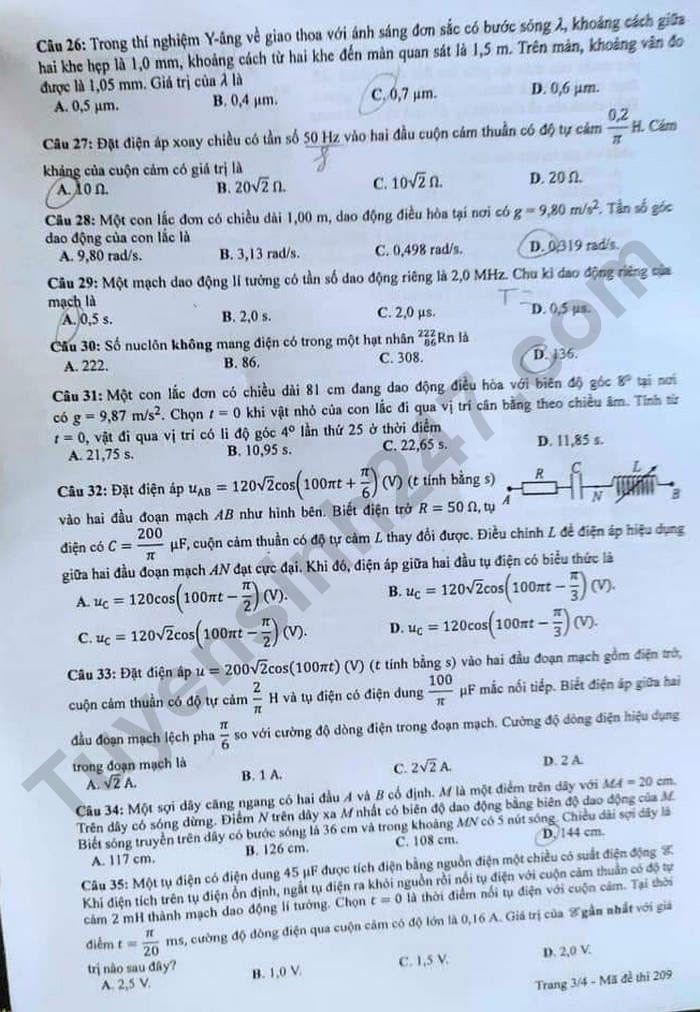 Đề thi và nhận định bài thi khoa học tự nhiên thi tốt nghiệp THPT 2023 - 9