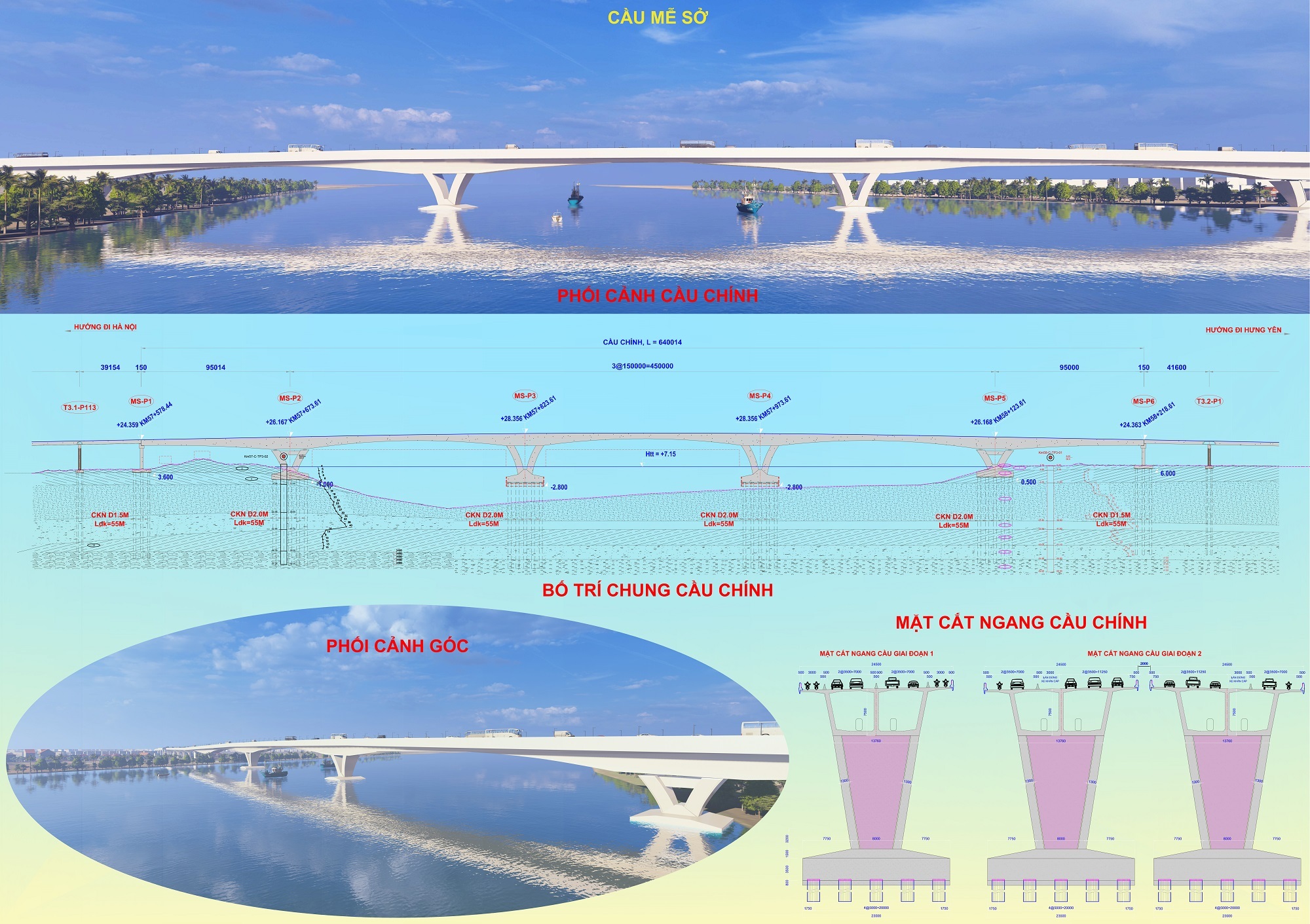 Phối cảnh các nút giao, cầu lớn của vành đai 4 Vùng thủ đô Hà Nội - 12