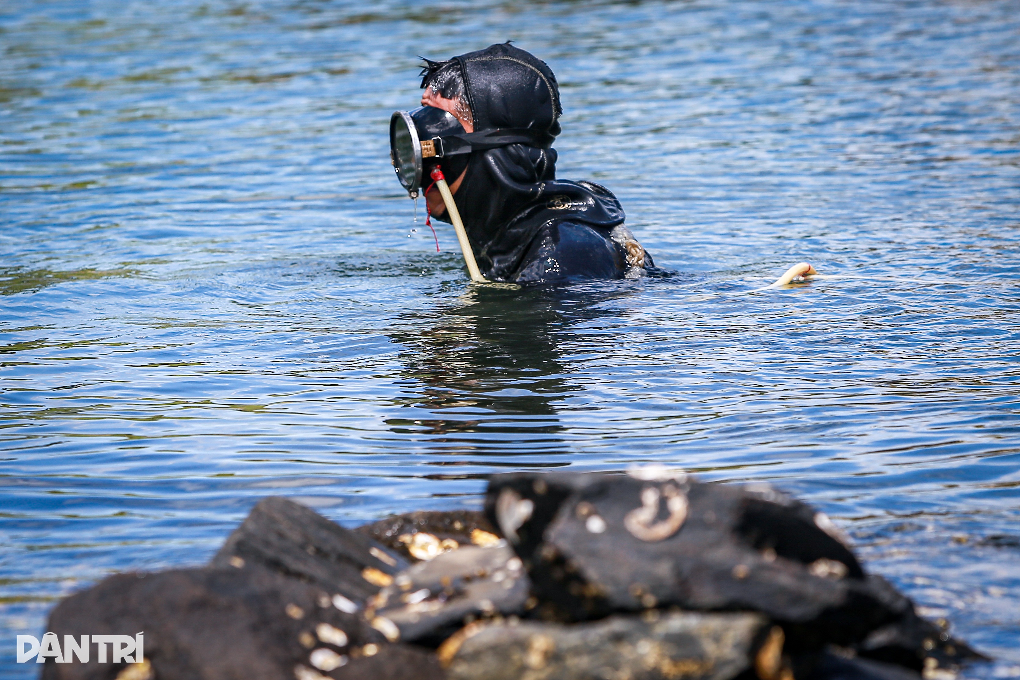Profesi melilitkan rantai besi di tubuh, menantang Dewa Sungai di dasar sungai - 2 Nghề cuốn xích sắt vào người, thách thức Hà Bá ở đáy sông - 2