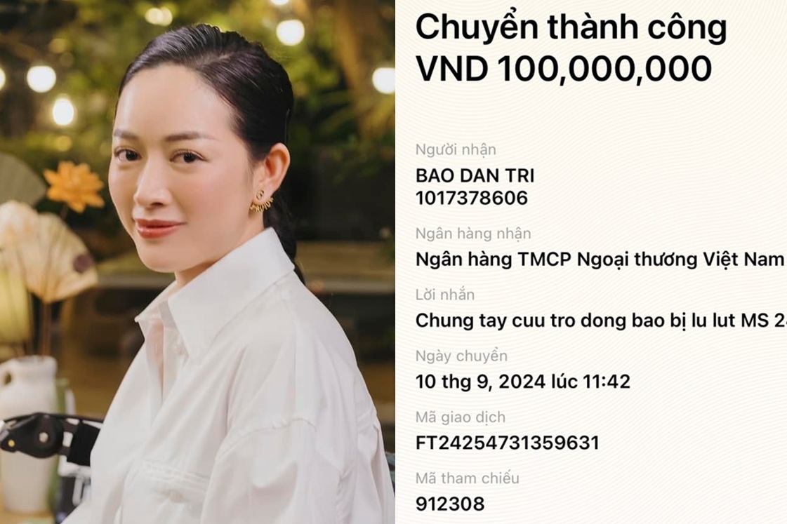 Mai Thanh Hà góp 100 triệu, cùng báo Dân trí cứu trợ đồng bào trong lũ dữ