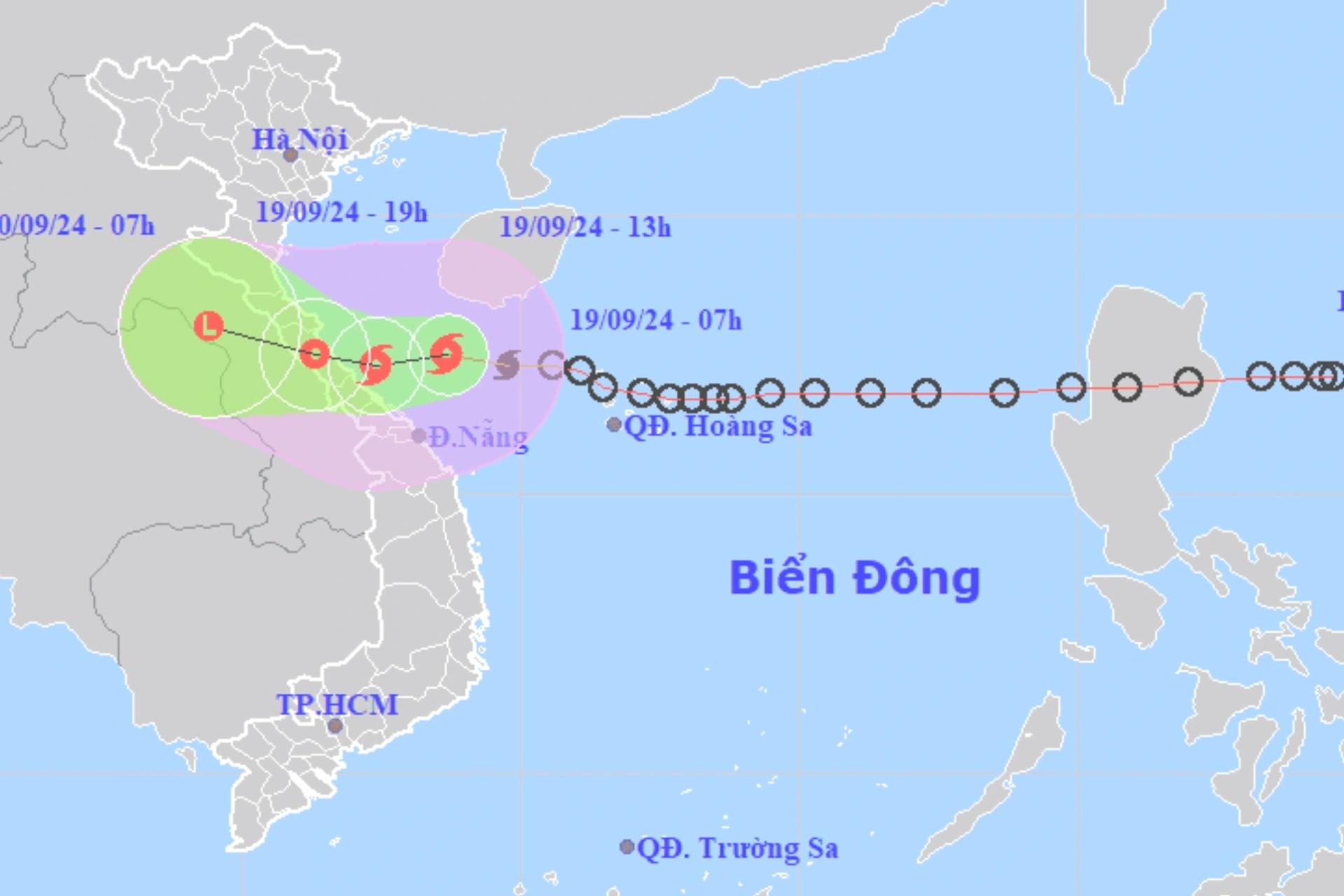 Bão số 4 sẽ đổ bộ vào Quảng Bình đến Quảng Trị