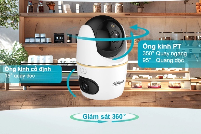 Giải pháp giúp camera an ninh giám sát trực tiếp hai khu vực