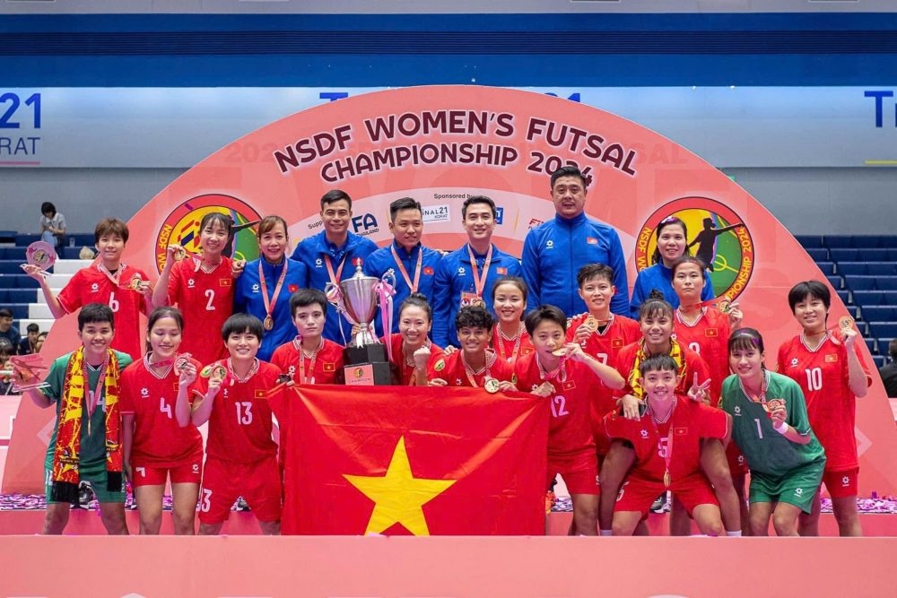 Đội tuyển futsal nữ Việt Nam vô địch giải quốc tế tại Thái Lan