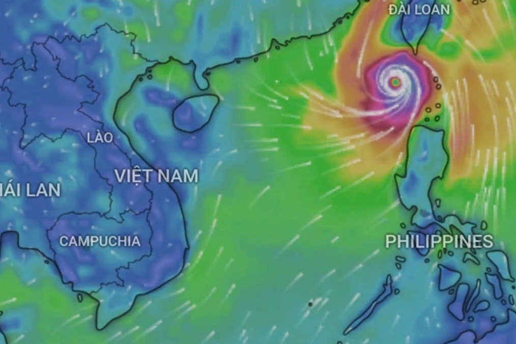 Bão Krathon tăng cấp độ vào Biển Đông, trở thành cơn bão số 5
