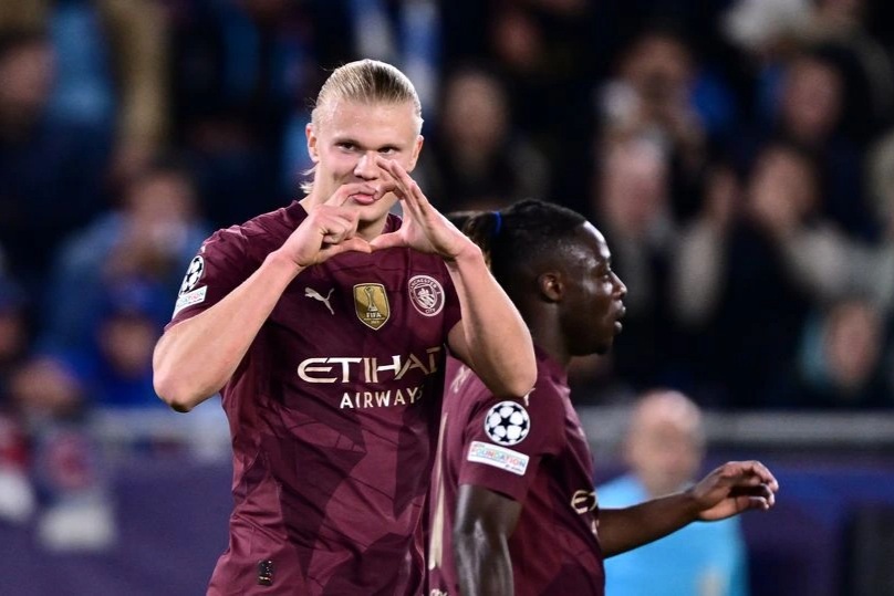 Haaland tỏa sáng, Man City thắng đậm ở Champions League