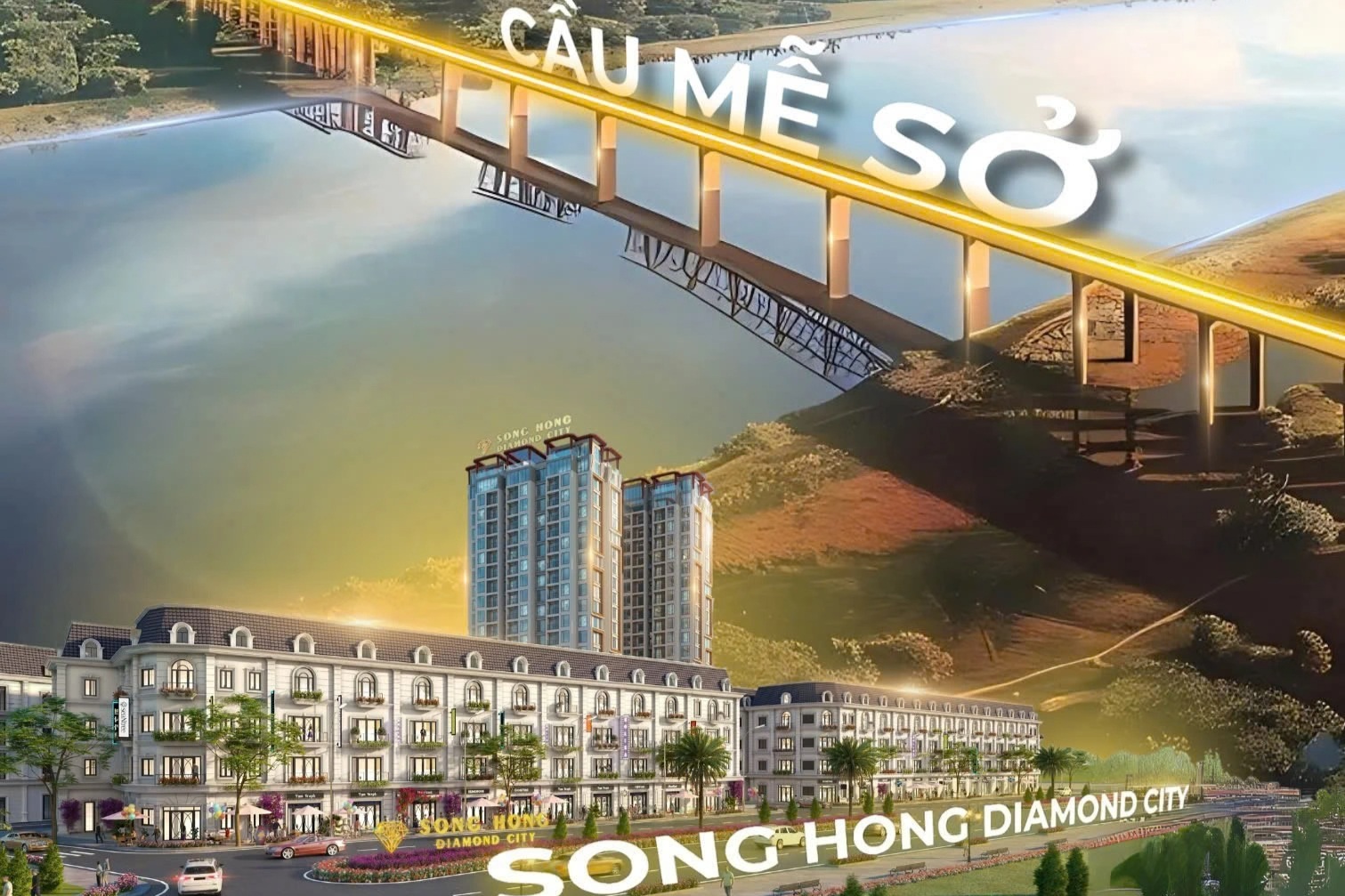 Nhà liền kề LK1 và LK2 - Tâm điểm của Song Hong Diamond City