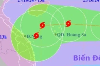 Bão Trà Mi có thể chuyển hướng khi đến gần bờ nước ta