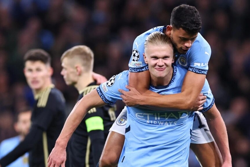 HLV Pep Guardiola: "Bàn thắng của Erling Haaland quá phi thường"