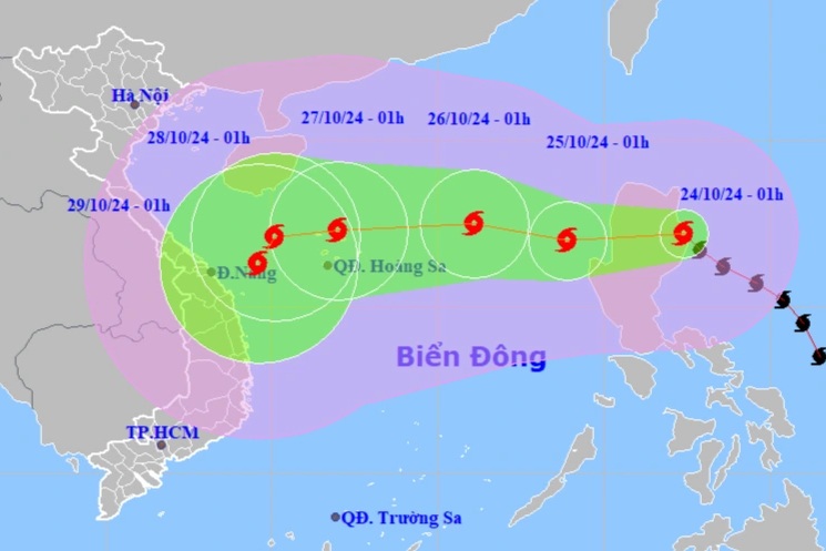 Bão Trà Mi rất phức tạp, 2 kịch bản xảy ra khi vào vùng biển nước ta