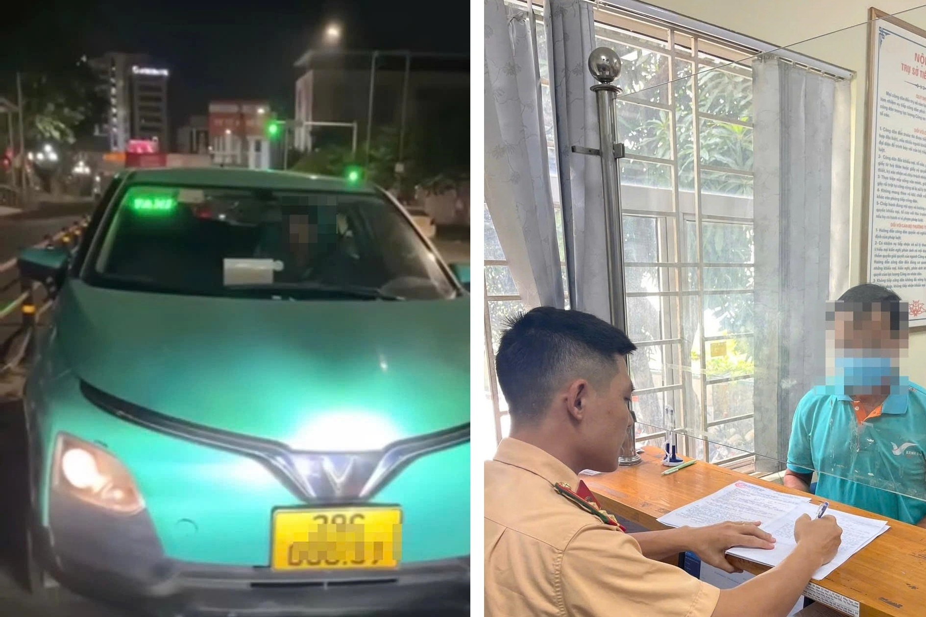 Xử phạt tài xế taxi đi ngược chiều đường Giảng Võ, "thi gan" với ô tô khác