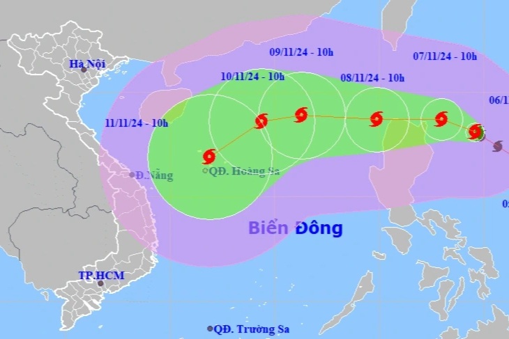 Bão Yinxing rất mạnh, 2 ngày nữa có thể vào Biển Đông