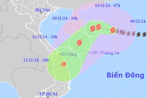 Bão Yinxing nhiều ngày duy trì cấp rất mạnh trước khi suy yếu nhanh